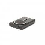WRIGHT 10. Bateria port&aacute;til magn&eacute;tica com carregamento super-r&aacute;pido em alum&iacute;nio reciclado e ABS reciclado (10.000 mAh) - Preto