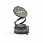 KEPLER. Suporte magn&eacute;tico para celular com sistema de fixa&ccedil;&atilde;o em v&aacute;cuo para superf&iacute;cies lisas e n&atilde;o lisas (rota&ccedil;&atilde;o de 360&ordm;) - Preto
