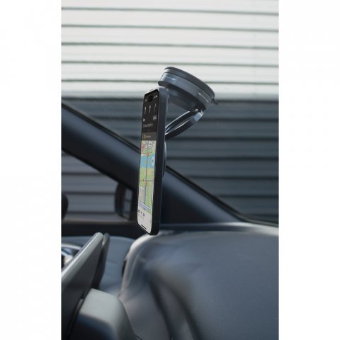 KEPLER. Suporte magn&eacute;tico para celular com sistema de fixa&ccedil;&atilde;o em v&aacute;cuo para superf&iacute;cies lisas e n&atilde;o lisas (rota&ccedil;&atilde;o de 360&ordm;)
