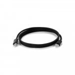JEMISON. Cabo simples USB-C para USB-C com cord&atilde;o entrela&ccedil;ado (60W) - Preto