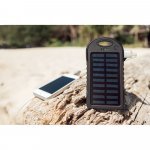 DAY. Bateria port&aacute;til solar com painel solar e LED em ABS (2.000 mAh)