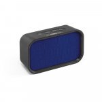 CHION. Caixa de som com microfone e autonomia de 2h, em ABS - Azul