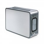 JOUNCER. Caixa de som com microfone e autonomia de 7h (5.200 mAh), em ABS 100% reciclado - Cromado