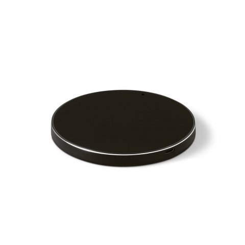 JOULE. Carregador por indu&ccedil;&atilde;o super-r&aacute;pido, em ABS 100% reciclado e alum&iacute;nio 100% reciclado