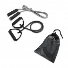 BRADY. Conjunto fitness composto por el&aacute;stico e corda de pular