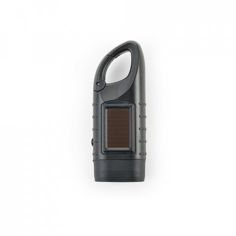 SOLARKY. Lanterna compacta de 0.5 W em ABS, com 3 LEDs brancos com 90 lumens - Preto