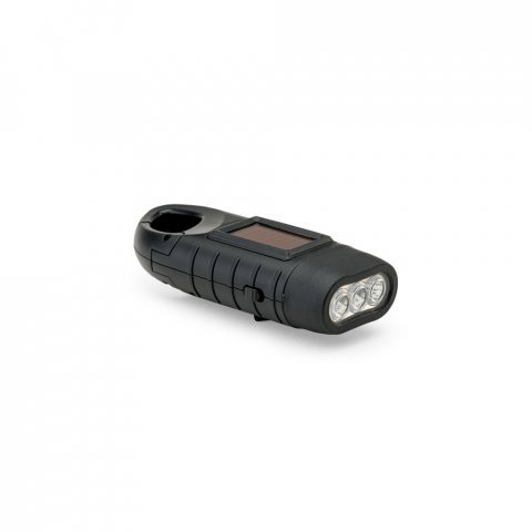 SOLARKY. Lanterna compacta de 0.5 W em ABS, com 3 LEDs brancos com 90 lumens - Preto