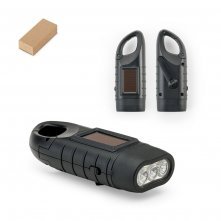 SOLARKY. Lanterna compacta de 0.5 W em ABS, com 3 LEDs brancos com 90 lumens