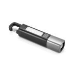 WIGGINS. Lanterna em ABS, com luz LED 2 W (53 l&uacute;mens) na parte frontal e luz COB (53 l&uacute;mens) na parte superior - Preto