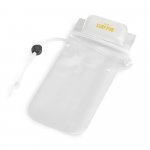EGEU. Bolsa para celular em PVC resistente &agrave; &aacute;gua - Branco