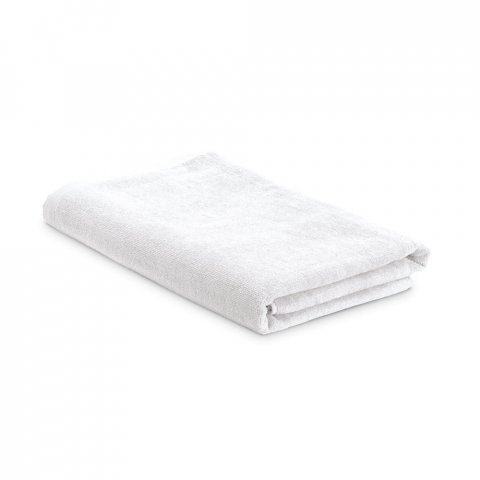 SARDEGNA. Toalha de praia em veludo de algod&atilde;o (320 g/m&sup2;) - Branco