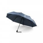 CIMONE. Guarda-chuva, dobr&aacute;vel, em poli&eacute;ster 100% reciclado com abertura autom&aacute;tica - Azul