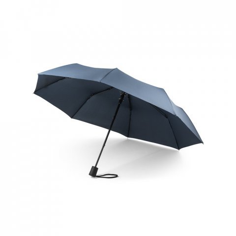 CIMONE. Guarda-chuva, dobr&aacute;vel, em poli&eacute;ster 100% reciclado com abertura autom&aacute;tica - Azul