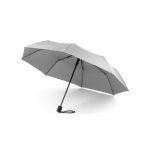 CIMONE. Guarda-chuva, dobr&aacute;vel, em poli&eacute;ster 100% reciclado com abertura autom&aacute;tica - Cinza claro