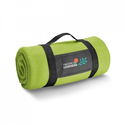 THORPE. Manta em tecido polar (180 g/m&sup2;) com al&ccedil;a remov&iacute;vel - Verde claro