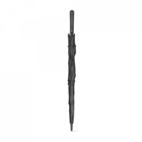 GAVIN. Guarda-chuva de 27.5'' em poli&eacute;ster 100% reciclado pongee 190T com abertura autom&aacute;tica - Preto