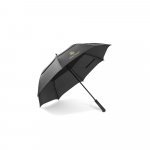 GAVIN. Guarda-chuva de 27.5'' em poli&eacute;ster 100% reciclado pongee 190T com abertura autom&aacute;tica - Preto
