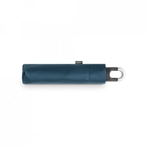 ARON. Guarda-chuva, dobr&aacute;vel, de 21'' em poli&eacute;ster 100% reciclado pongee 190T - Azul
