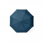 ARON. Guarda-chuva, dobr&aacute;vel, de 21'' em poli&eacute;ster 100% reciclado pongee 190T - Azul