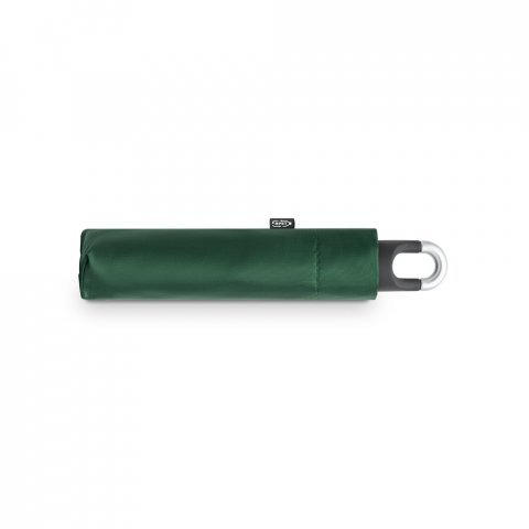 ARON. Guarda-chuva, dobr&aacute;vel, de 21'' em poli&eacute;ster 100% reciclado pongee 190T - Verde escuro