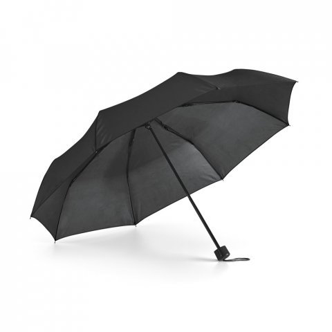 MARIA. Guarda-chuva, dobr&aacute;vel, em poli&eacute;ster 190T - Preto