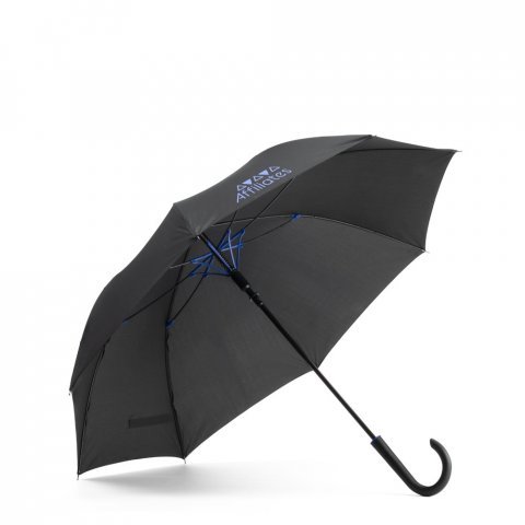 ALBERTA. Guarda-chuva em pongee 190T com abertura autom&aacute;tica - Azul royal