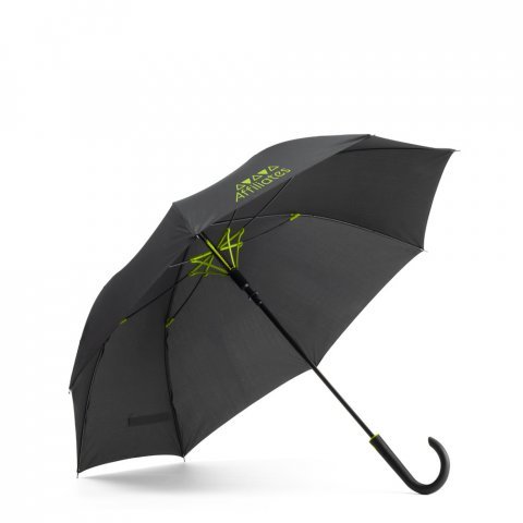 ALBERTA. Guarda-chuva em pongee 190T com abertura autom&aacute;tica - Verde claro