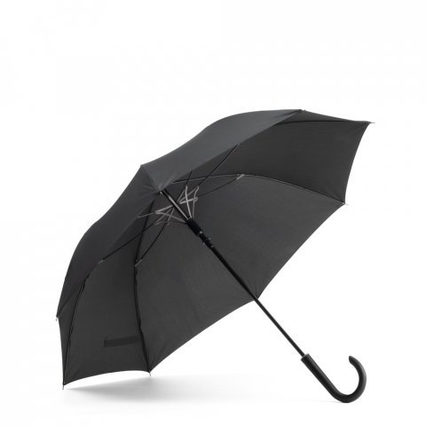 ALBERTA. Guarda-chuva em pongee 190T com abertura autom&aacute;tica - Cinza claro