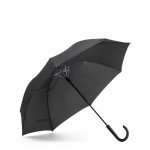 ALBERTA. Guarda-chuva em pongee 190T com abertura autom&aacute;tica - Cinza claro