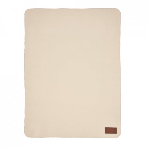 COZY. Manta em tecido polar, 100% poli&eacute;ster reciclado (100% rPET) (140 g/m&sup2;) - Bege