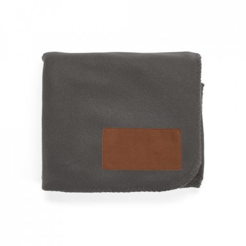 COZY. Manta em tecido polar, 100% poli&eacute;ster reciclado (100% rPET) (140 g/m&sup2;) - Cinza escuro