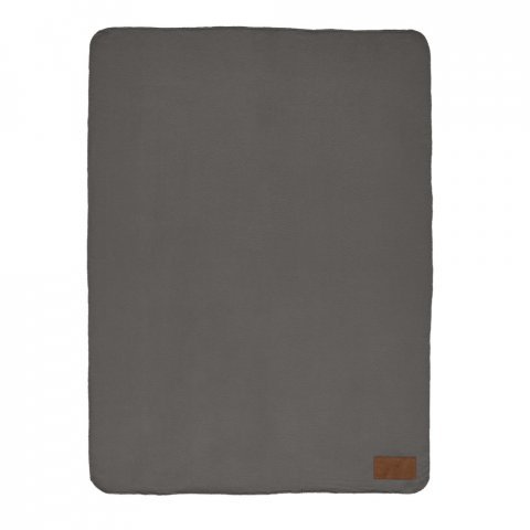 COZY. Manta em tecido polar, 100% poli&eacute;ster reciclado (100% rPET) (140 g/m&sup2;) - Cinza escuro