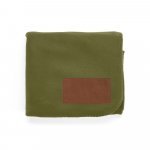 COZY. Manta em tecido polar, 100% poli&eacute;ster reciclado (100% rPET) (140 g/m&sup2;) - Verde tropa