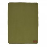 COZY. Manta em tecido polar, 100% poli&eacute;ster reciclado (100% rPET) (140 g/m&sup2;) - Verde tropa