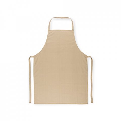 CUMIN. Avental de algod&atilde;o sarjado (180 g/m&sup2;) - Bege