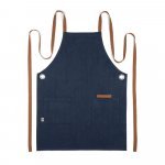 CARDAMOM. Avental em algod&atilde;o 80% reciclado e poli&eacute;ster 20% reciclado (220 g/m&sup2;) - Azul marinho
