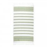 MALLORCA. Toalha de praia em algodão (70% reciclado) e poliéster (30% reciclado) (180 g/m²) - Verde