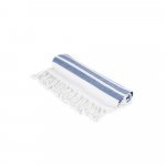 MALLORCA. Toalha de praia em algodão (70% reciclado) e poliéster (30% reciclado) (180 g/m²) - Azul marinho