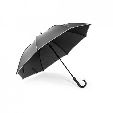 FINNLEY. Guarda-chuva de 27" em poli&eacute;ster 100% reciclado pongee 190T &agrave; prova de vento - Preto
