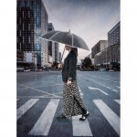 FINNLEY. Guarda-chuva de 27" em poli&eacute;ster 100% reciclado pongee 190T &agrave; prova de vento