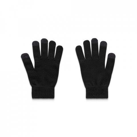 BURROW. Luvas em poli&eacute;ster 100% reciclado, com pontas touch - Preto