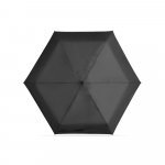 EMMA. Mini guarda-chuva compacto de 19&rdquo; em pongee 190T - Preto