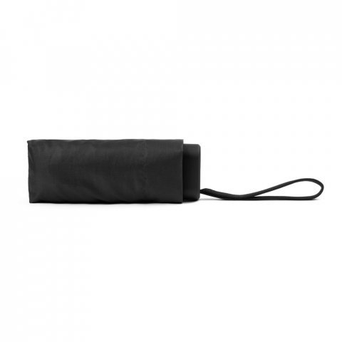 EMMA. Mini guarda-chuva compacto de 19&rdquo; em pongee 190T - Preto