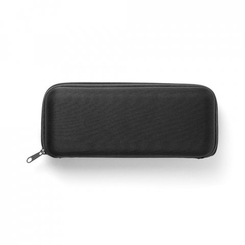 EMMA. Mini guarda-chuva compacto de 19&rdquo; em pongee 190T - Preto