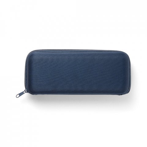 EMMA. Mini guarda-chuva compacto de 19&rdquo; em pongee 190T - Azul