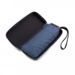 EMMA. Mini guarda-chuva compacto de 19&rdquo; em pongee 190T - Azul