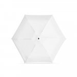 EMMA. Mini guarda-chuva compacto de 19&rdquo; em pongee 190T - Branco
