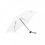 EMMA. Mini guarda-chuva compacto de 19&rdquo; em pongee 190T - Branco