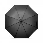 MATEO. Guarda-chuva de gigante (30") em pongee, ideal para enfrentar condi&ccedil;&otilde;es clim&aacute;ticas adversas - Preto