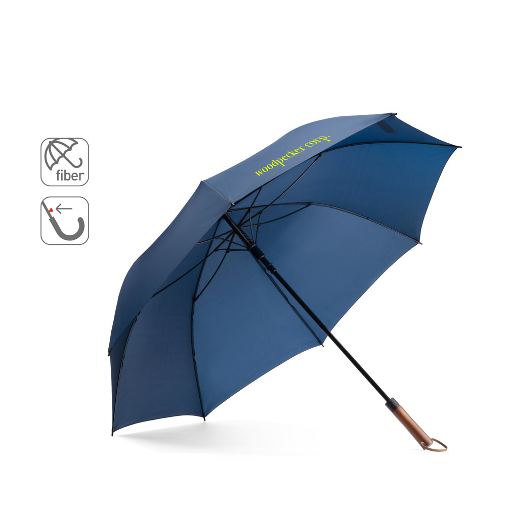 MATEO. Guarda-chuva de gigante (30") em pongee, ideal para enfrentar condições climáticas adversas - Brinde Personalizado